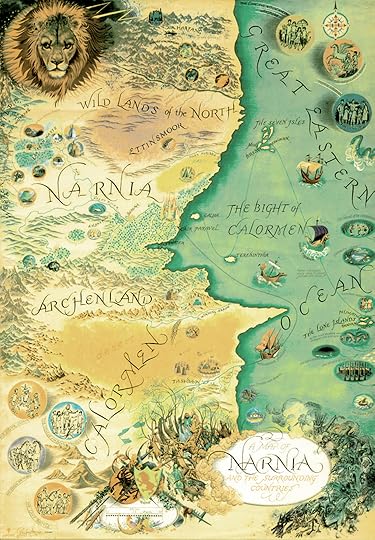 Narnia map by Pauline Baynes