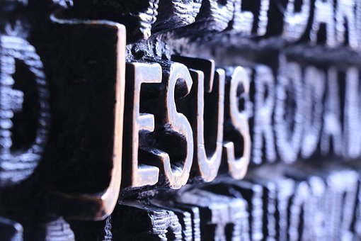 Jesus, Font, Letters, Word, Faith