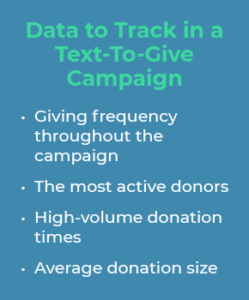 Data to Track in a Text-To-Give Campaign