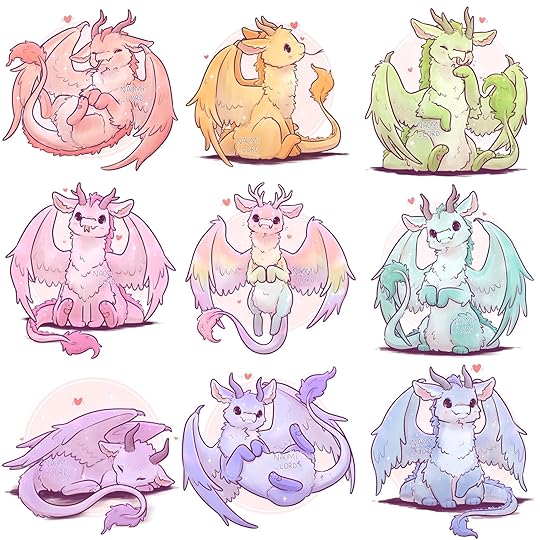 Naomi Lord on Twitter: "✨🌈 drew a Rainbow Dragon to round out my colourful series!! 😊🌈✨ #dragon #fantasyart… "