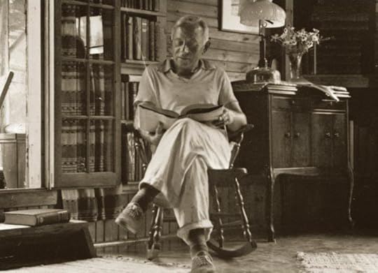 Ernest Oberholtzer at home on his island
