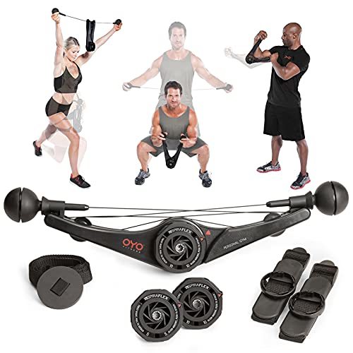 OYO Personal Gym - Full Body Portable Gym Equipment Set for Exercise at Home, Office or Travel - SpiraFlex Strength Training NASA Fitness Technology