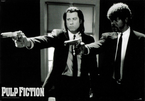John Travolta and Samuel Jackson in Pulp Fiction (1994)