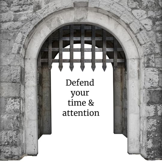 Castle gate, with words