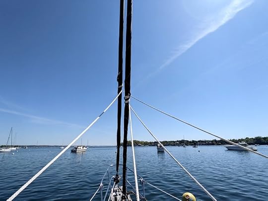 Headsails aloft
