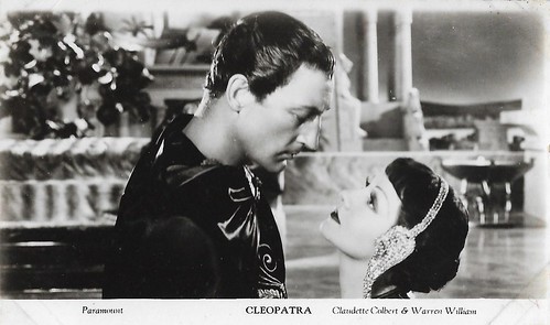 Claudette Colbert and Warren William in Cleopatra