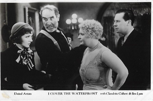 Claudette Colbert, Ernest Torrence and Ben Lyon in I Cover the Waterfront