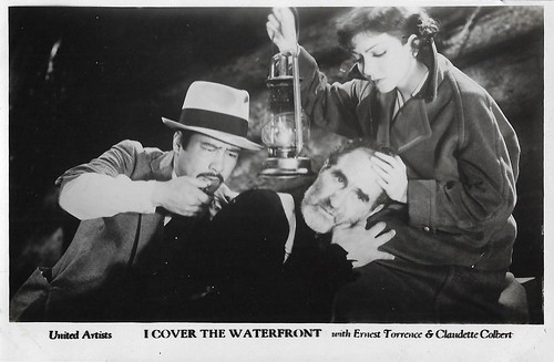 Claudette Colbert and Ernest Torrence in I Cover the Waterfront