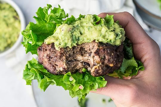 cheddar stuffed burger with avocado with a lettuce wrap recipe