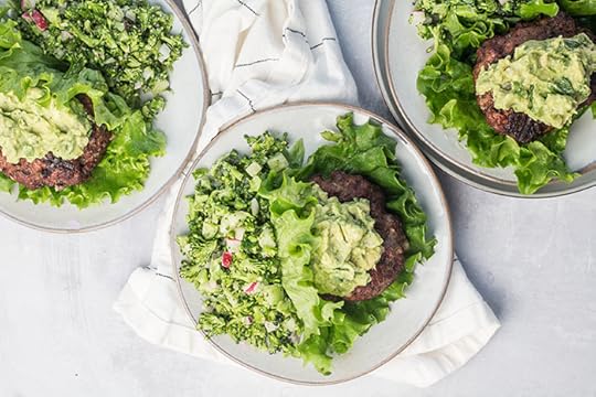 cheddar stuffed burger with avocado with a lettuce wrap recipe