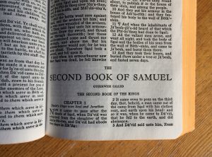 Page 1 of the 2nd Book of Samuel