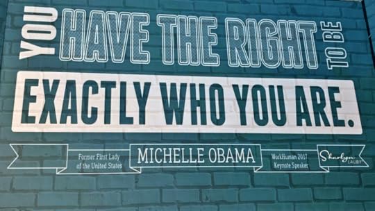 wall sign refering to pronoun sharing you have the right to be exactly who you are