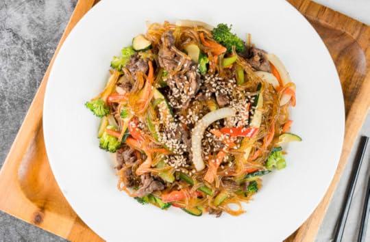 Japchae. “After pivoting to a Korean restaurant during the pandemic, serving authentic Korean classics and fried chicken.”