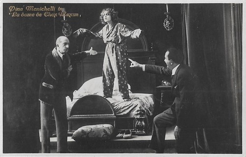 Pina Menichelli and Marcel Levesque in La dama de chez Maxim