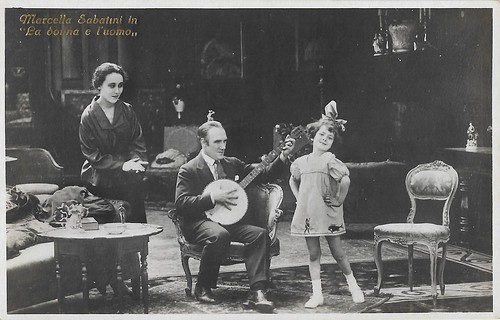 Marcella Sabbatini and Milton Rosmer in La donna e l'uomo