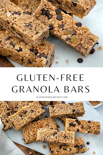 Homemade Granola Bars Liad out on a marble white surface