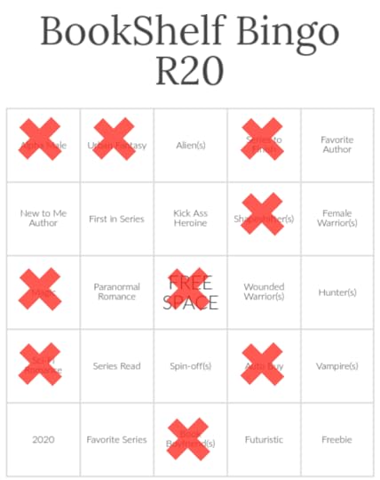 SOS book shelf bingo card