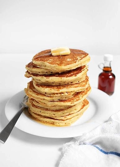stack of Fluffy Multigrain Pancakes from the faux martha