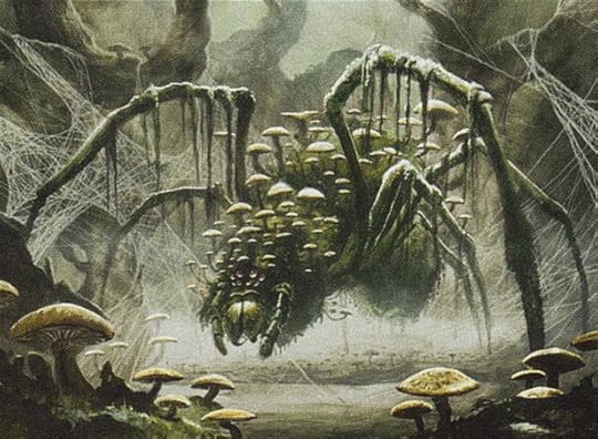 The haze of pollen may spell a forester’s doom - Sporecap Spider by Lars Grant-West