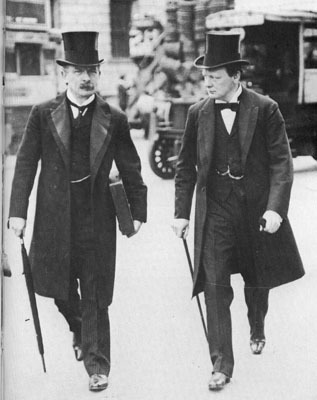 prime minister lloyd george and winston churchill