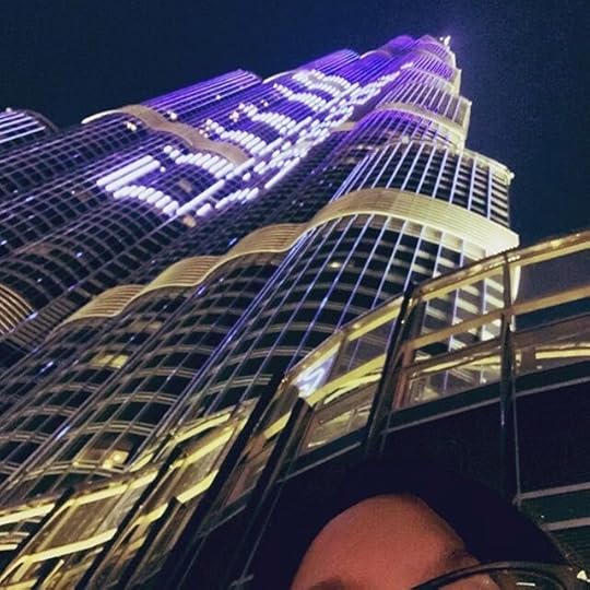 Finishing last ‘structural edit’ while having dinner at the base of the Burj Dubai’s restaurant. Enjoying a lovely glass of whisky. Having a little happy cry. (Mar, 2019)