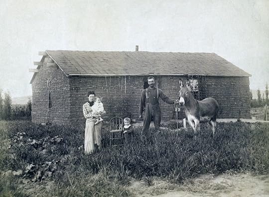 J.D. Semler family, near Woods Park, Custer County, Nebraska. 1886, experience Nebraska