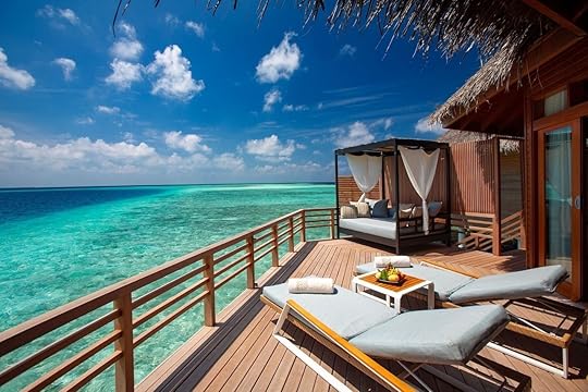 Outdoor day bed at luxury Maldives resort Baros Maldives