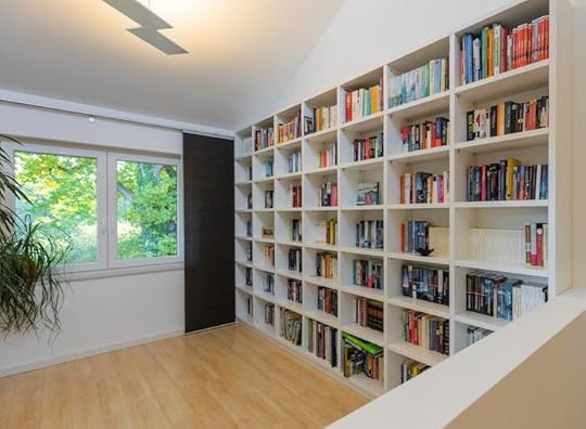 Luxurious Upstairs Library with a View