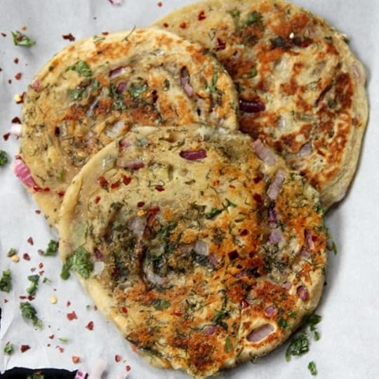 Cheesy Masala Laccha Paratha