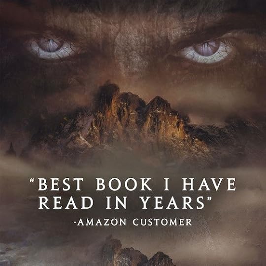 Imagery from the book cover, with the words 