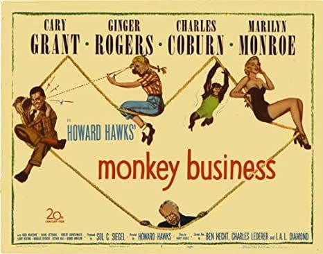 Amazon.com: Monkey Business POSTER Movie (22 x 28 Inches - 56cm x 72cm) (1952) (Half Sheet Style A): Posters & Prints