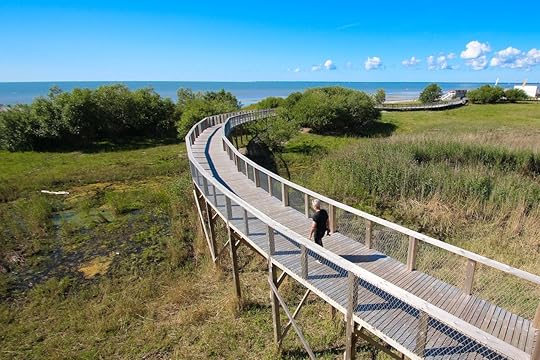 Parnu (Estonia) - Observation platform and beach, August travel