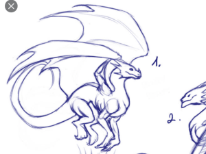 Discarded Dragons beginning sketches