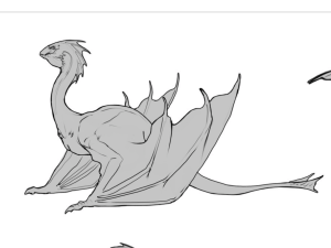 Discarded Dragons progressing sketches