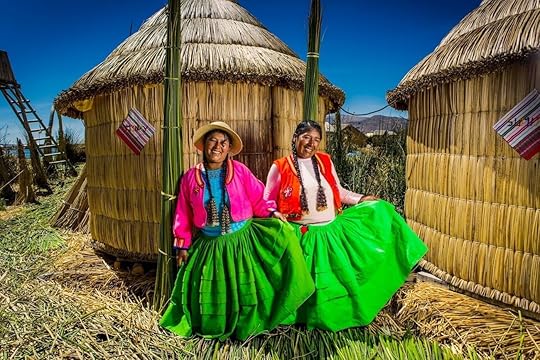 Local women on Lake Titicaca's Uros Islands