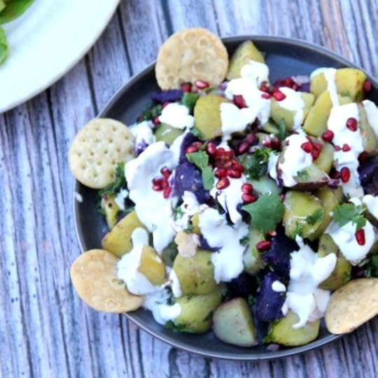 Red White and Blue Potato Salad