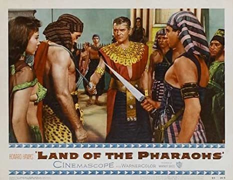 Amazon.com: Land of the Pharaohs Movie Poster (11 x 14 Inches - 28cm x 36cm) (1955) Style H -(Jack Hawkins)(Joan Collins)(James Robertson Justice)(Dewey Martin)(Alexis Minotis)(Sydney Chaplin): Prints: Posters & Prints