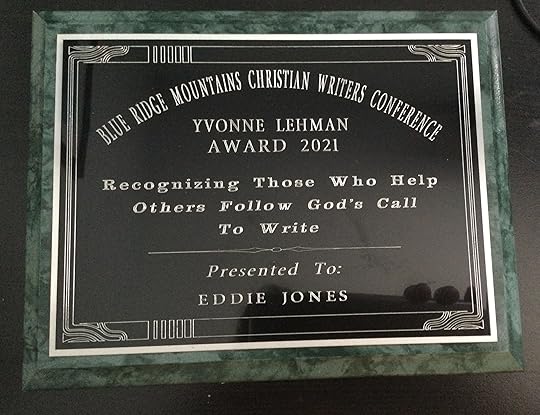 Blue Ridge Mountains Christian Writers Conference Yvonne Lehman Award 2021