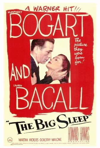 Amazon.com: Pop Culture Graphics The Big Sleep Poster 27x40 Humphrey Bogart Lauren Bacall John Ridgely: Prints: Posters & Prints