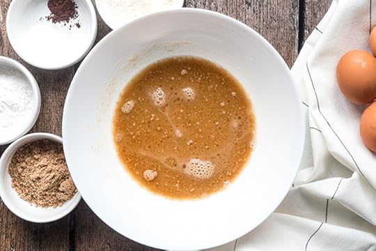 wet ingredients for hazelnut coffee pancakes recipe