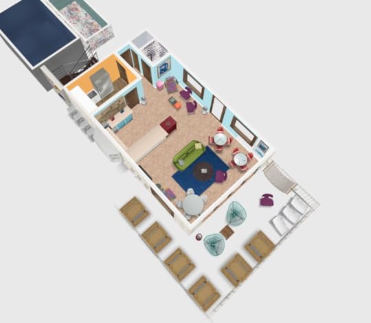 Pier Three Coffee Overhead View