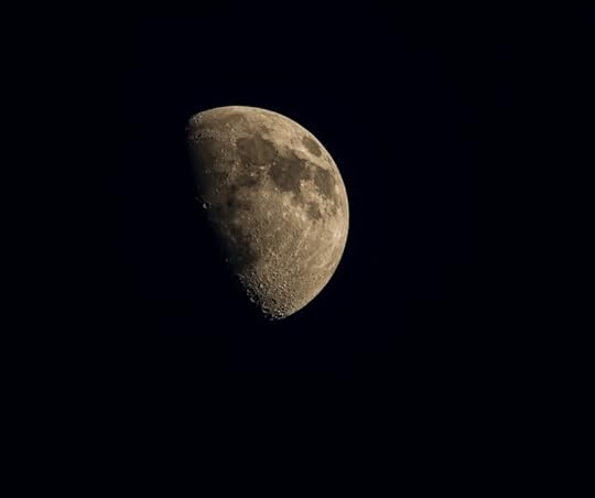 brown full moon in dark night sky