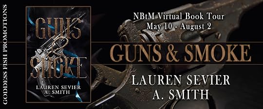 Goddess Fish tour banner for Guns and Smoke