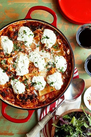 Weeknight Skillet Lasagna with Kale and Artichoke