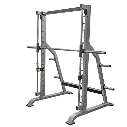 Valor Fitness BE-11 Smith Machine with Olympic Plate Storage Pegs