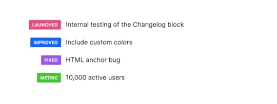 Changelog blocks with 