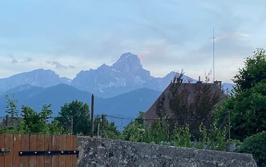 View of some of the Alps from Corps