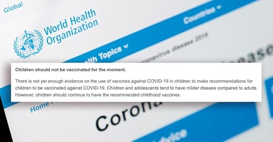 WHO: 'Children should not be vaccinated for the moment.'