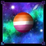 LGBTQIA+ Moon Lesbian