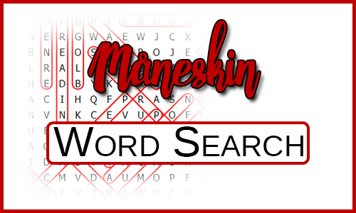 Måneskin Word Search